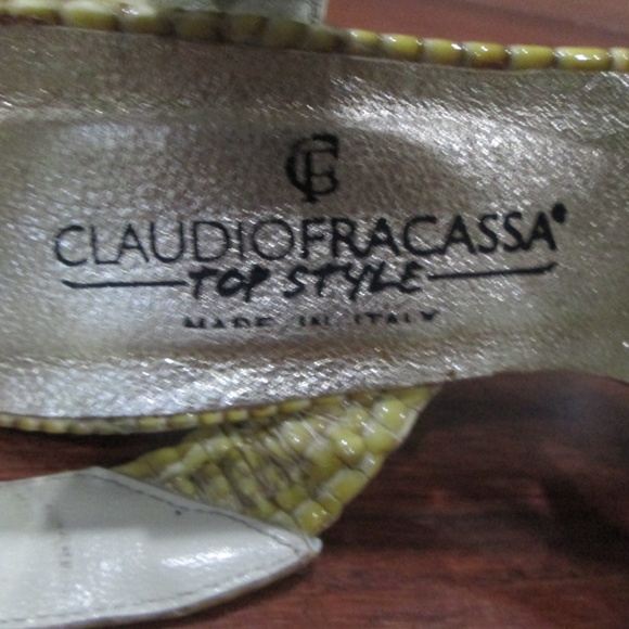 Snakeskin Slingbacks Size 38 / 8 - Picture 3 of 8